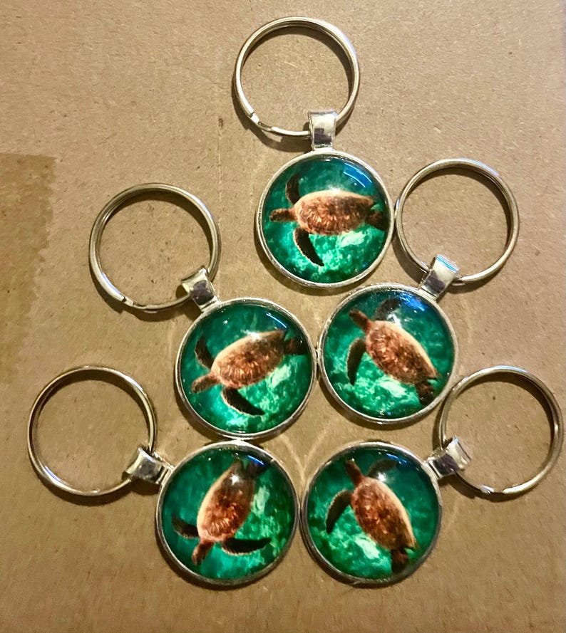 Bulk Lot Keychains, Glass Turtle Keychains Bulk, Wholesale Party Favors ...