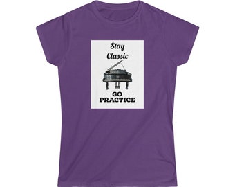 Stay Classic Piano Women's Softstyle Tee