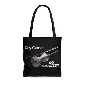 Violin Stay Classic AOP Tote Bag