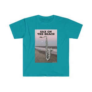Sax on the Beach Unisex Softstyle T-Shirt
