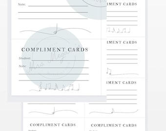 Recital Compliment Cards