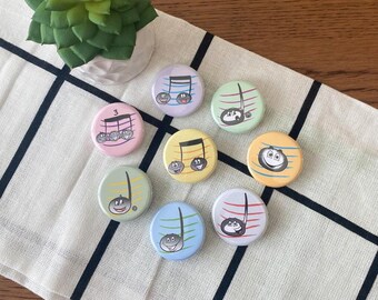 Music Button Pins//Piano Teacher//Musician Gift//Teacher Gift//Student Gift//Piano Lessons