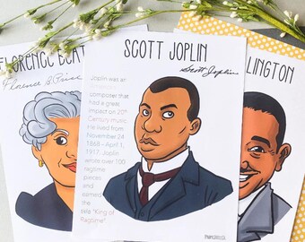 Black Composer Posters//Joplin//Black History//Music Poster//Music Teacher