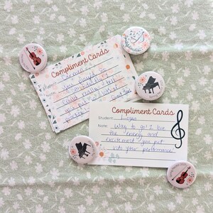 PIANO Recital Kompliment Karten | Klavierabend Aktivität | Musiklehrer Printable (DIGITAL DOWNLOAD)