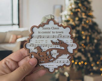 Handcrafted Musical Wooden Christmas Ornaments – Limited Edition, music teacher gift, piano student gift, musician gift