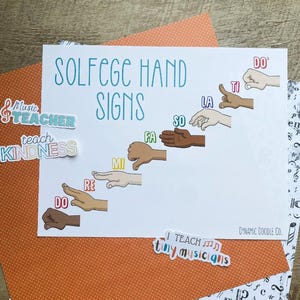 Solfege Hands Poster//Piano Teacher//Music Poster//Music Teacher