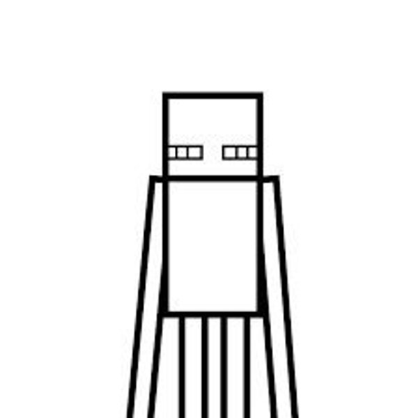 Minecraft Enderman SVG, DXF, JPG, png