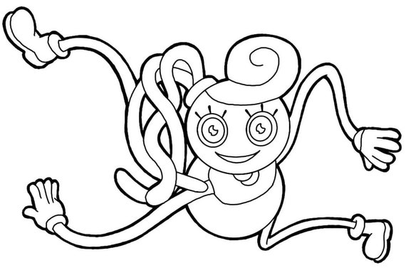 Coloring page Poppy Playtime Mommy Long Legs