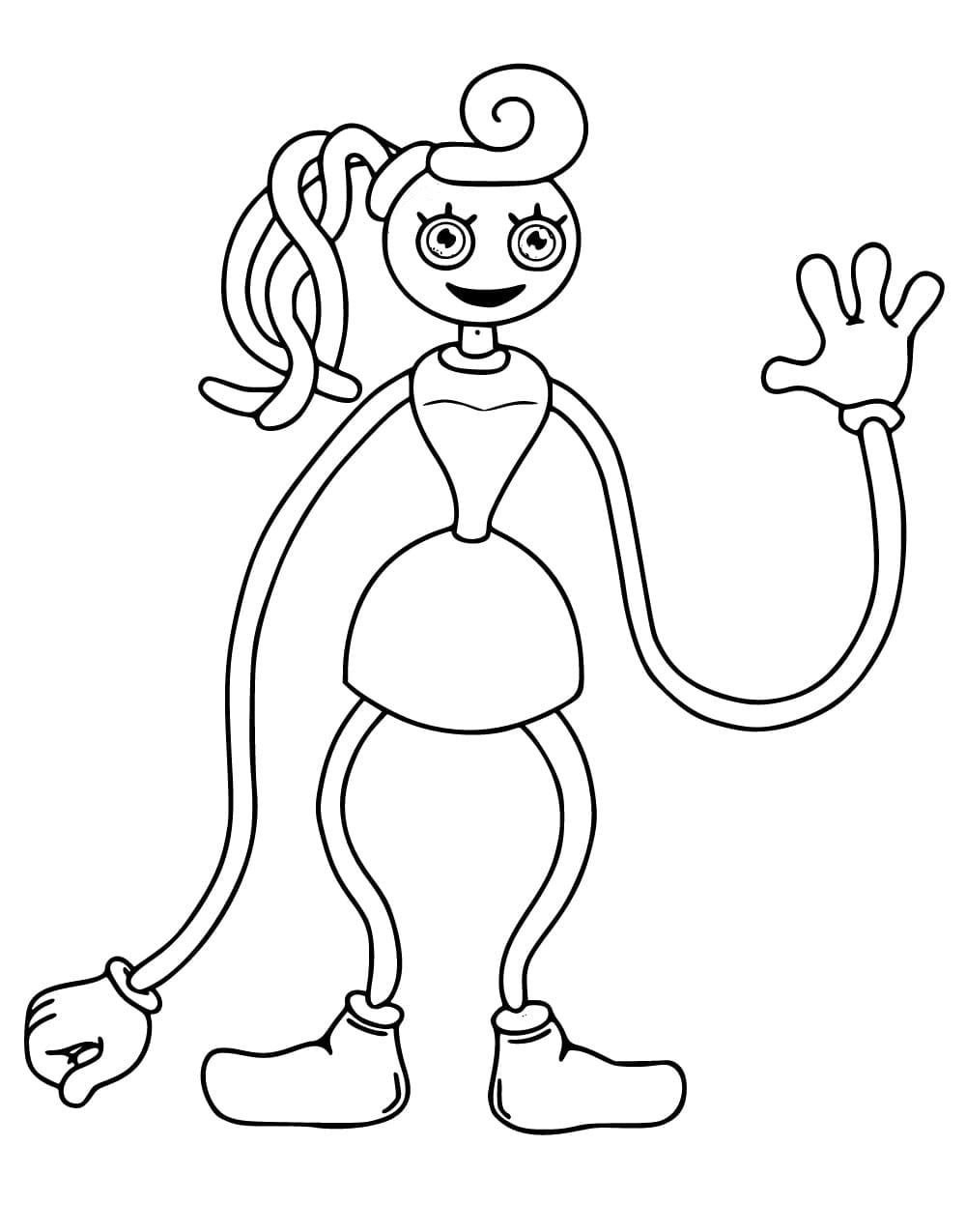 Mommy Long Legs Coloring by benzo bunny, Mommy Long Legs