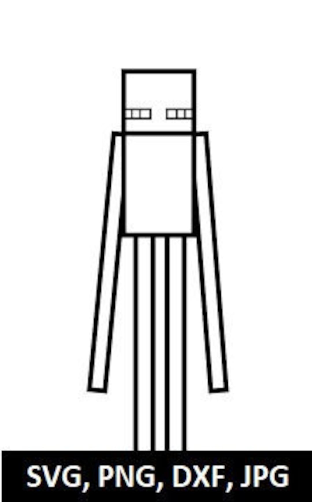 Minecraft Enderman SVG DXF JPG Png - Etsy Israel