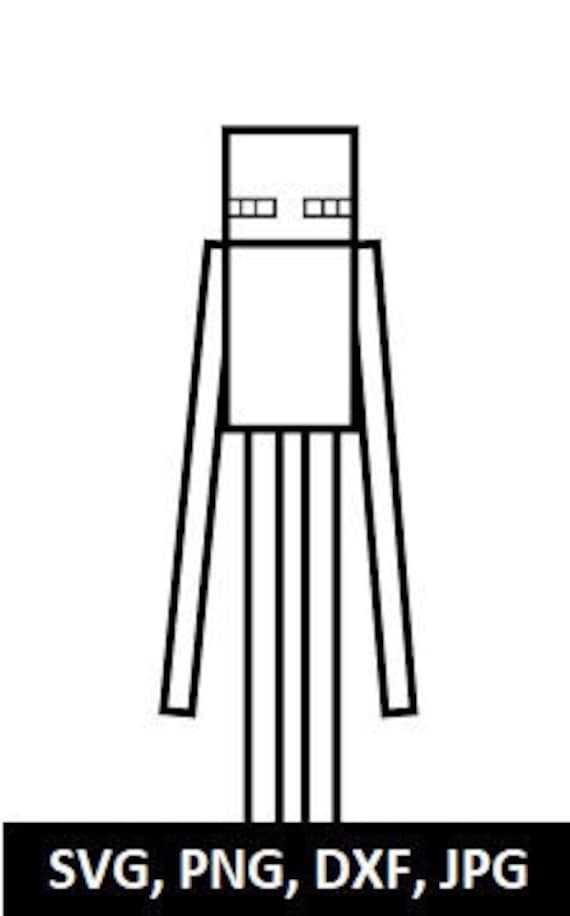 Minecraft Enderman SVG, DXF, JPG, png