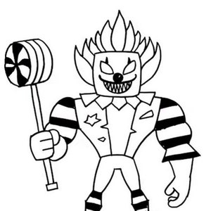 Gruseliger Roblox Clown SVG