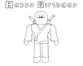 Feliz cumpleaños Ro-ninja SVG