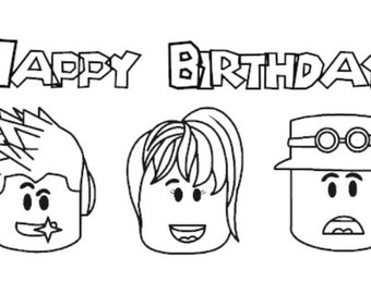 Roblox cumpleaños SVG