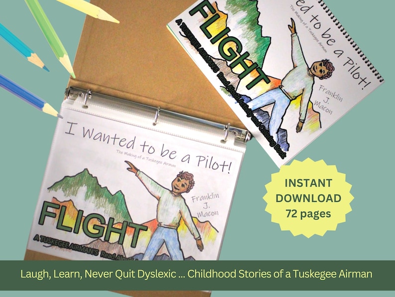 Dyslexia Printable workbook tuskegee Airmen History educational PDF ...