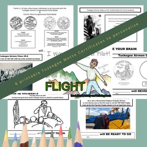 Dyslexia Printable workbook tuskegee Airmen History educational PDF ...