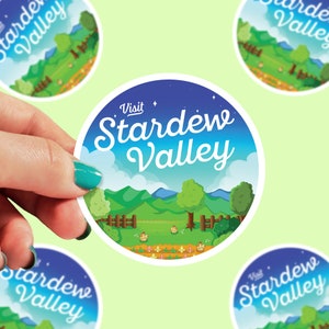 Visit Stardew Valley Sticker | Stardew Valley | Stardew | Gamer Girl Sticker | Video Game Stickers | Gamer Girl Gifts | Cozy Games | 0145G