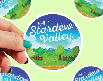 Visit Stardew Valley Sticker | Stardew Valley | Stardew | Gamer Girl Sticker | Video Game Stickers | Gamer Girl Gifts | Cozy Games | 0145G