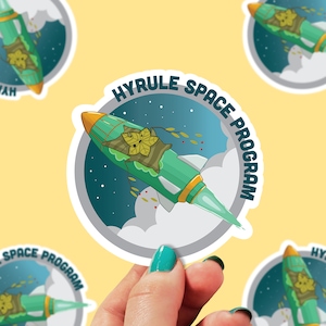Korok Rocket Sticker | Hyrule Space Program | Vinyl Sticker | Zelda Stickers | Waterproof Sticker | Laptop Sticker | 0076G