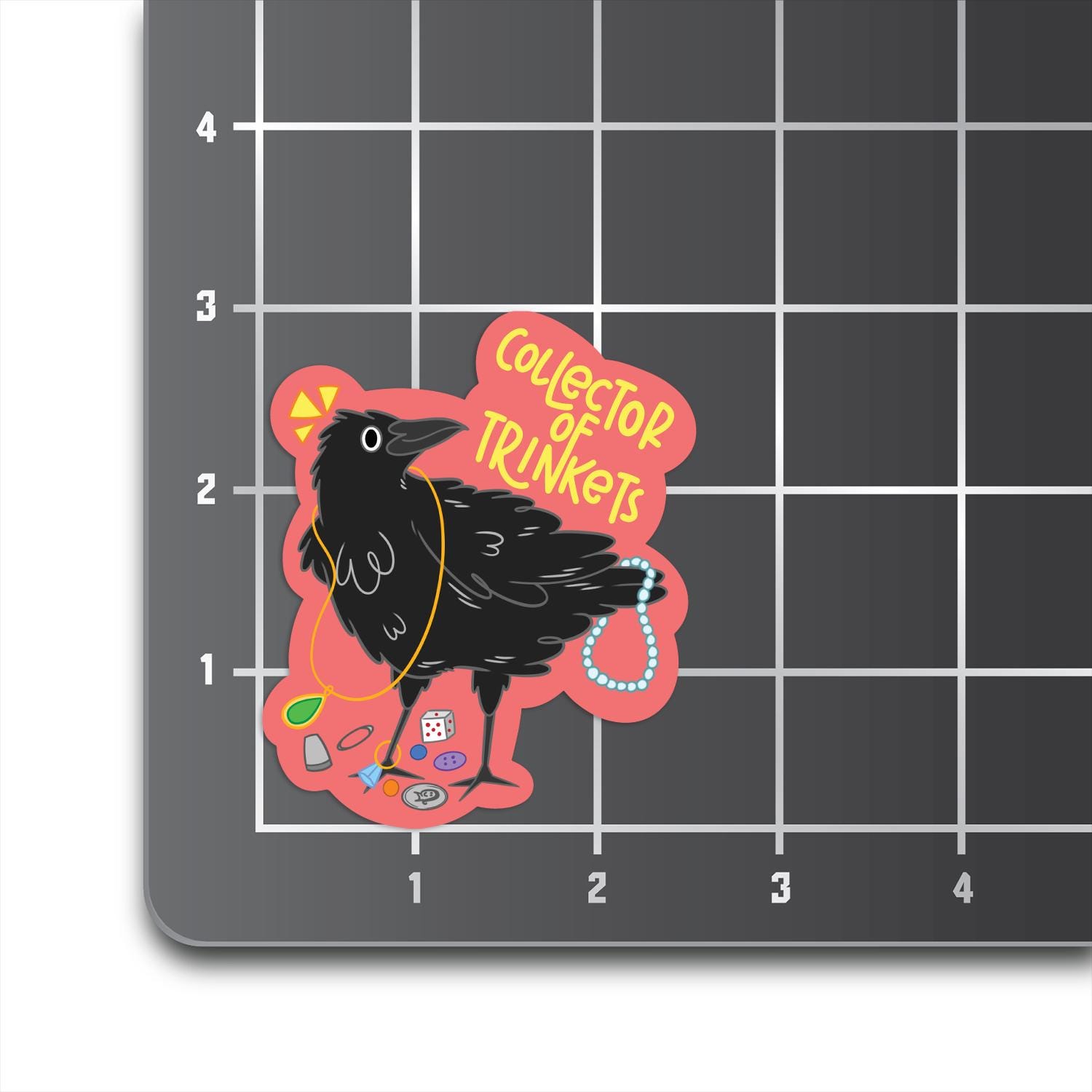 Collector of Trinkets Sticker | Crow Stickers | Trinket Lover