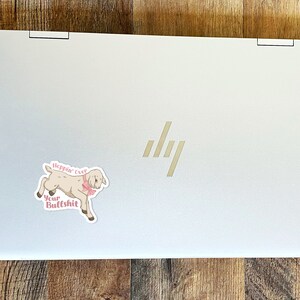 Hoppin Over Your BS Sticker | Cute Stickers | stickers for laptop | Funny Stickers | Gift For Friend | Stickers for Gifting | 0056G image 5