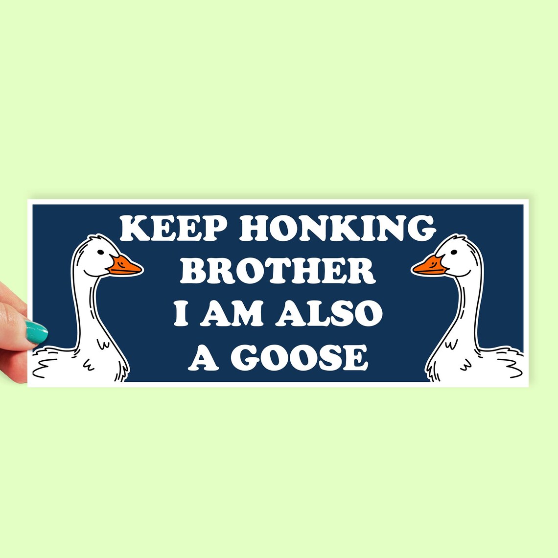 Keep Honking Brother Bumper Sticker | 8 Inch Sticker | Car Stickers ...