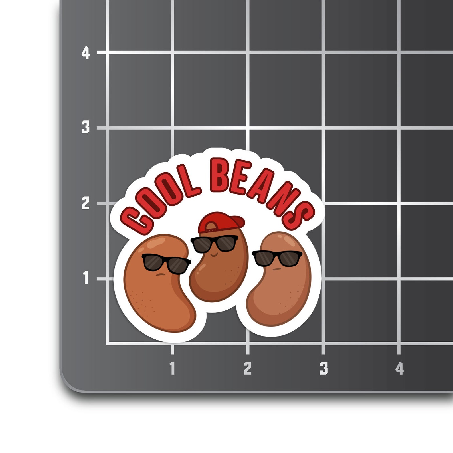 Purple Beans Sticker Cool Beans Waterproof Sticker | Funny Sticker | Stickers for Laptop ...
