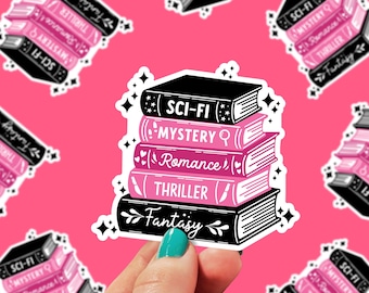 Book Stack Sticker | Bookish Stickers | Book Sticker | Kindle Stickers | Reading Sticker | Book Lover gifts | Reader Gift | 0174G