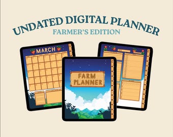 Undated Goodnotes Planner | Stardew Valley Digital Planner | Undated Digital Planner | iPad Planner | Stardew Valley Goodnotes Planner