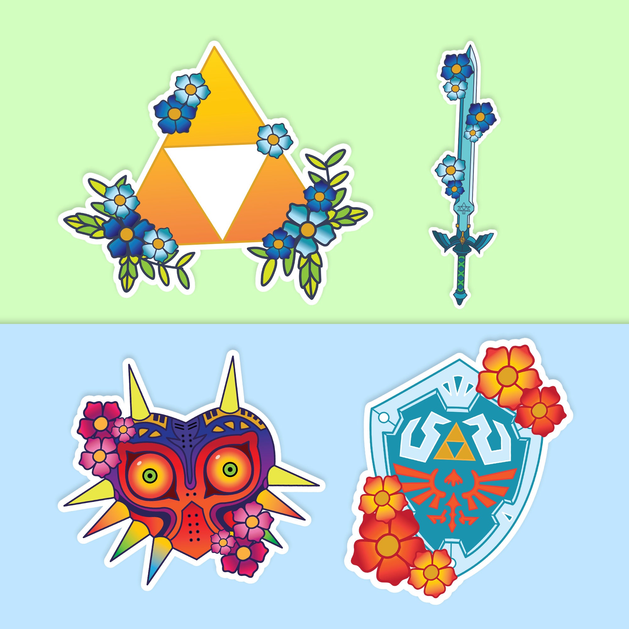 Legend of Zelda Sticker Pack | Nintendo Switch Decal | Zelda