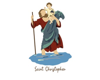 San Cristóbal, Ilustración Católica, Descarga Digital