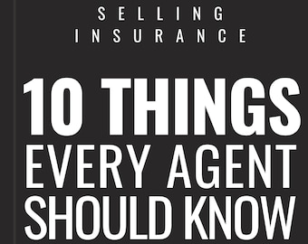 May include: A black and white book cover with the title "10 Things Every Agent Should Know". The subtitle is "Real World Information for the Newbie Agent" by McDilly Bea.