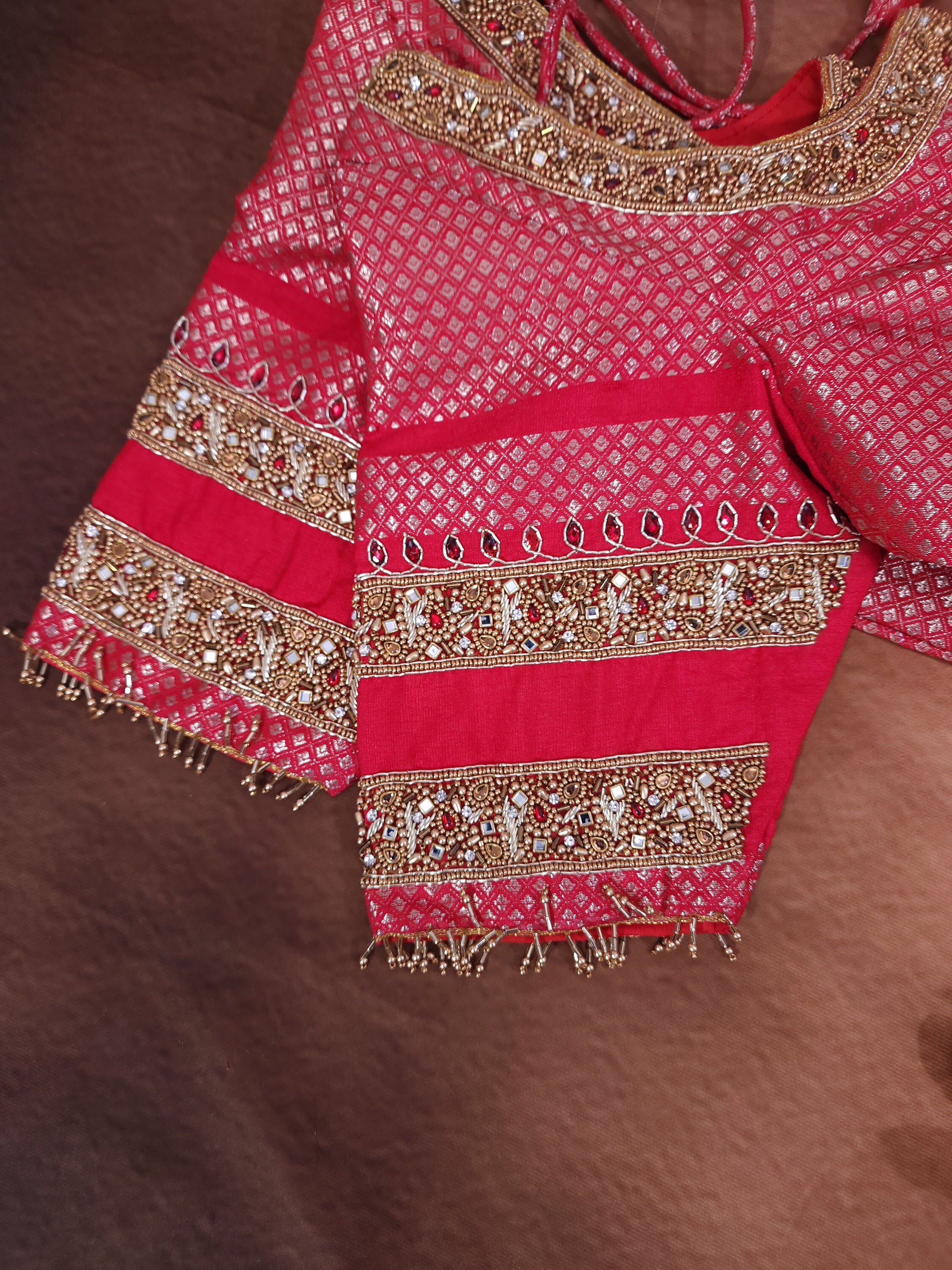 Tussar Silk Fitted Cascade Dress