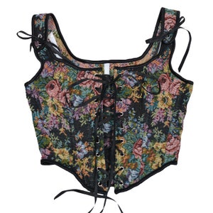 Vintage floral corset