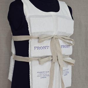1912 RMS Titanic Fosbery Life Jacket Replica, original linen materials and design