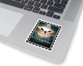 Its been my honor sticker | Fourth Wing Inspired |Bookish Stamp Sticker | Kindle Decor | Fantasy | Perfect Gift For Book Lover