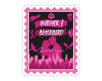 Pegatina de sello de libros de Butcher and Blackbird / decoración para Kindle / regalo perfecto para amantes de los libros