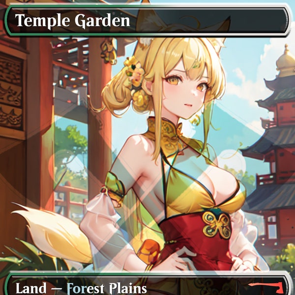 Temple Garden Shock Land PROXY Anime Waifu