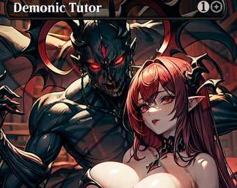 Demonic Tutor TWO Demons PROXY Anime Waifu