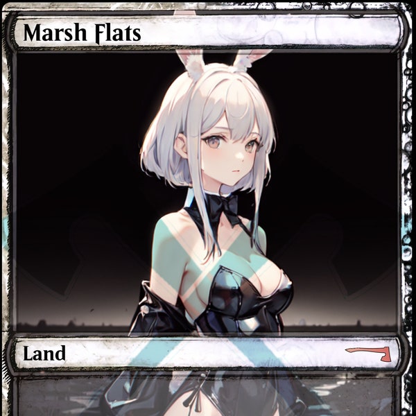 Marsh Flats Fetch Land PROXY Anime Waifu