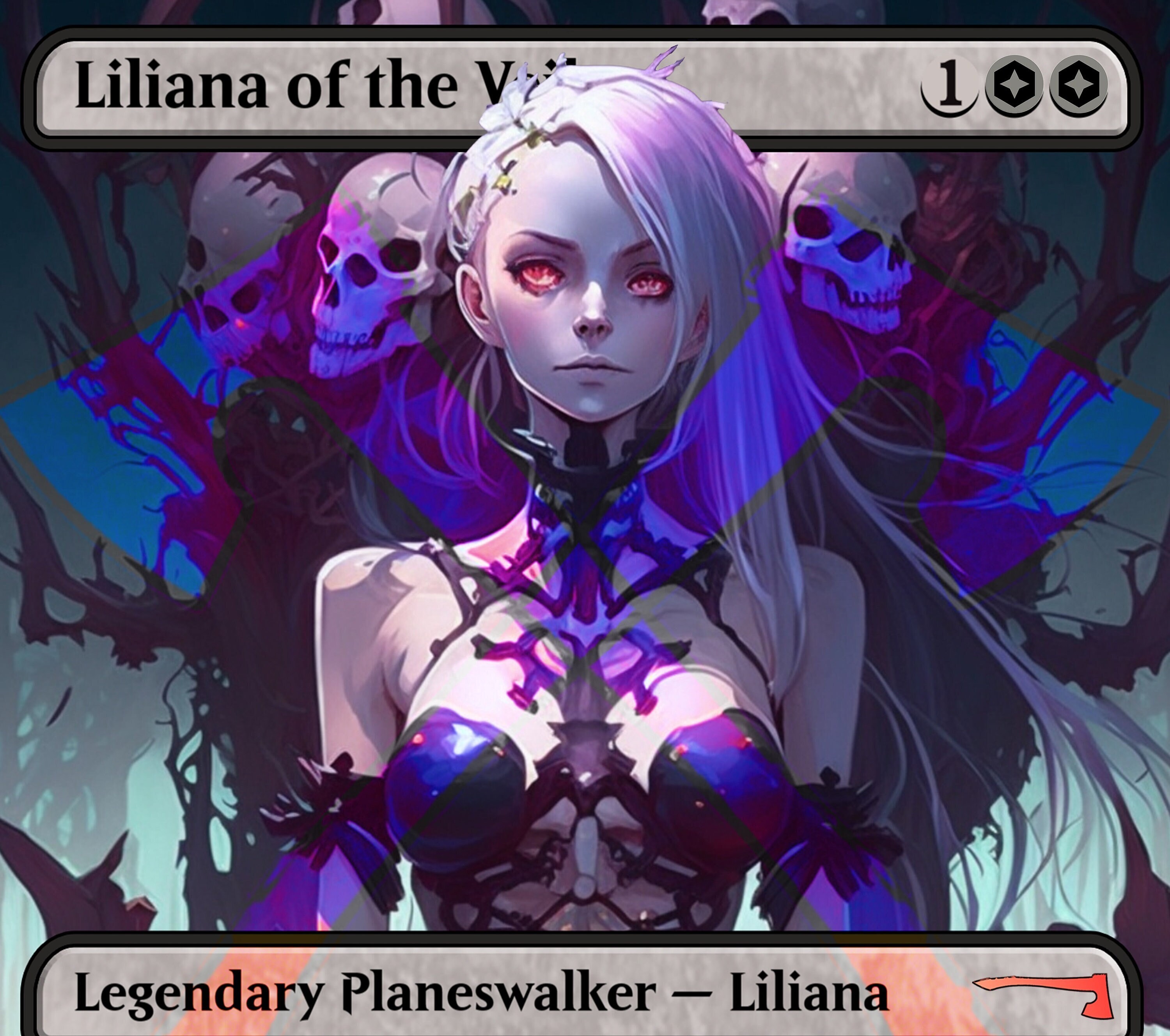 liliana of the dark realms altered art