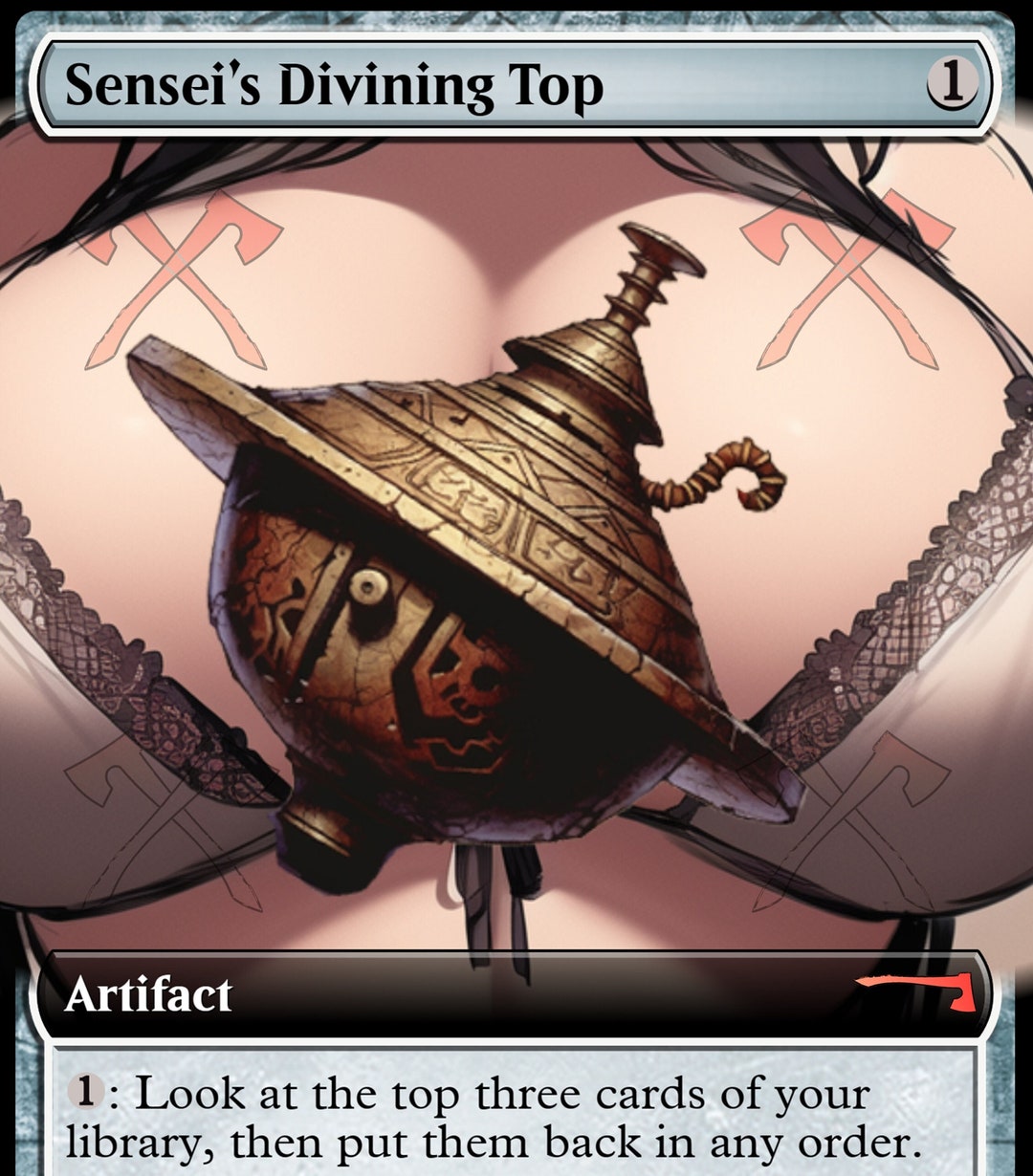 Sensei's Divining Top PROXY Boobs Anime Waifu Etsy