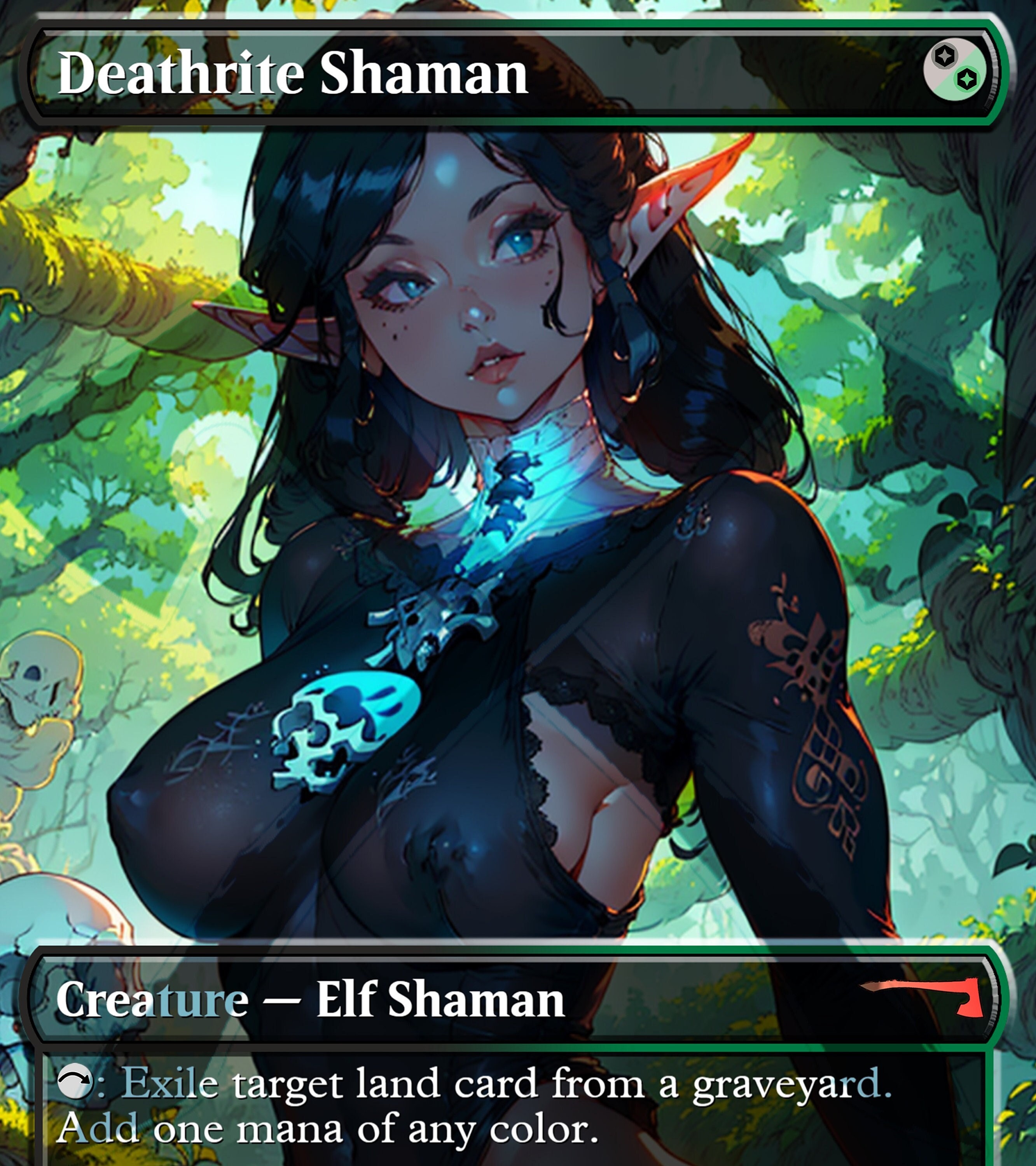 Buy Deathrite Shaman PROXY Anime Waifu Online in India - Etsy