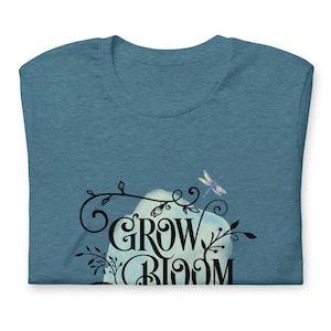 Grow Bloom Thrive Shirt, Delight, Lord, Psalm 1:2, Christian Shirt, Bella Canvas, Jesus, Love shirt, Women&#39;s shirt, Gift for Women, Birthday
