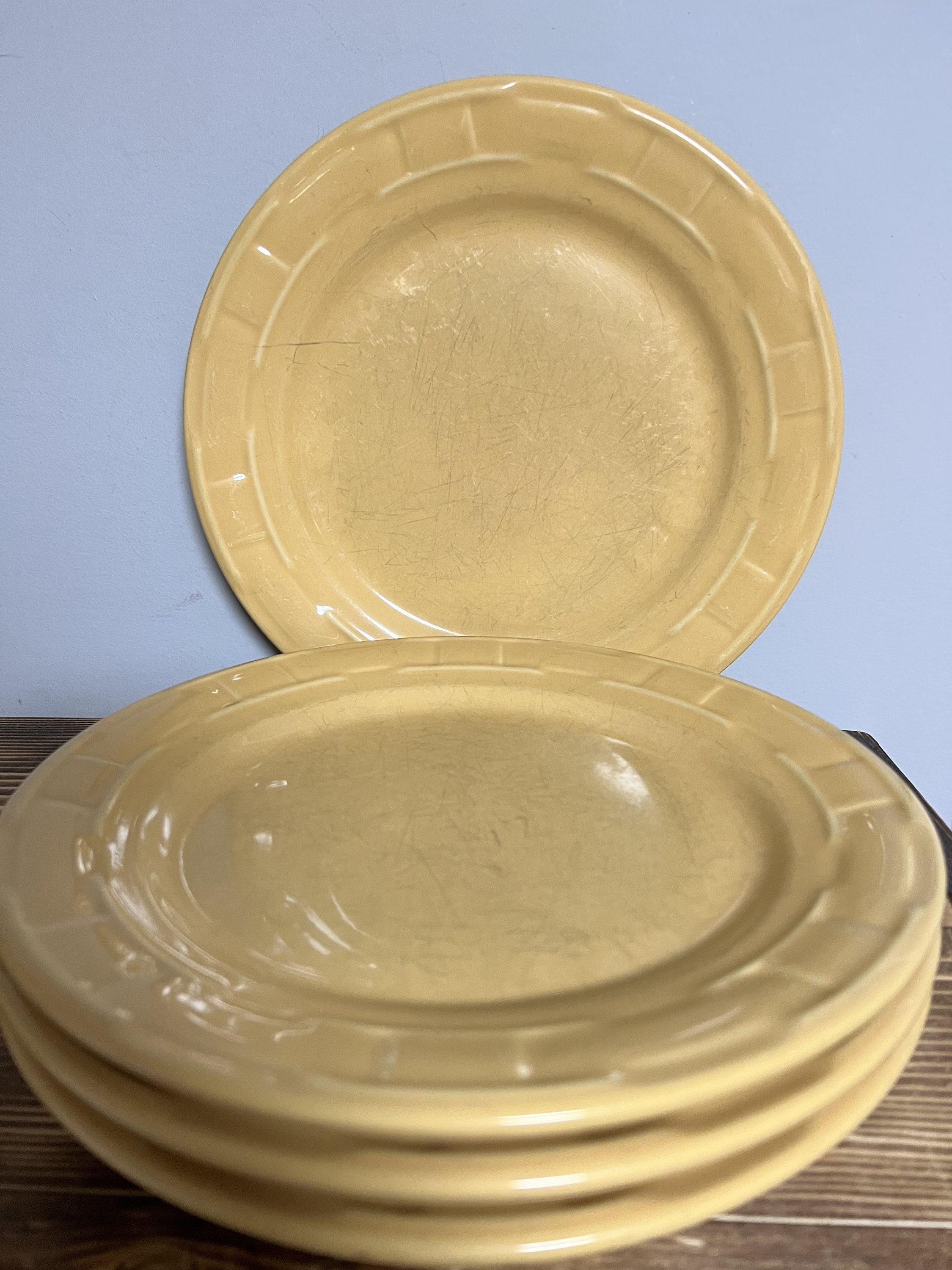 Set of 4 Longaberger Dinner Plates Etsy
