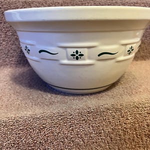 Longaberger set of 3 mixing bowls