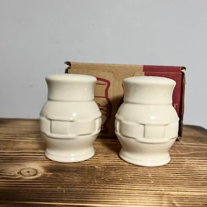 Longaberger salt and pepper shakers