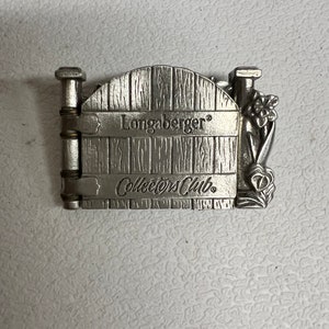 Longaberger Pewter Finish Oval Metal Tie-On Charms - Basket Design, 2 Inches Wide (Set Of Medallions)