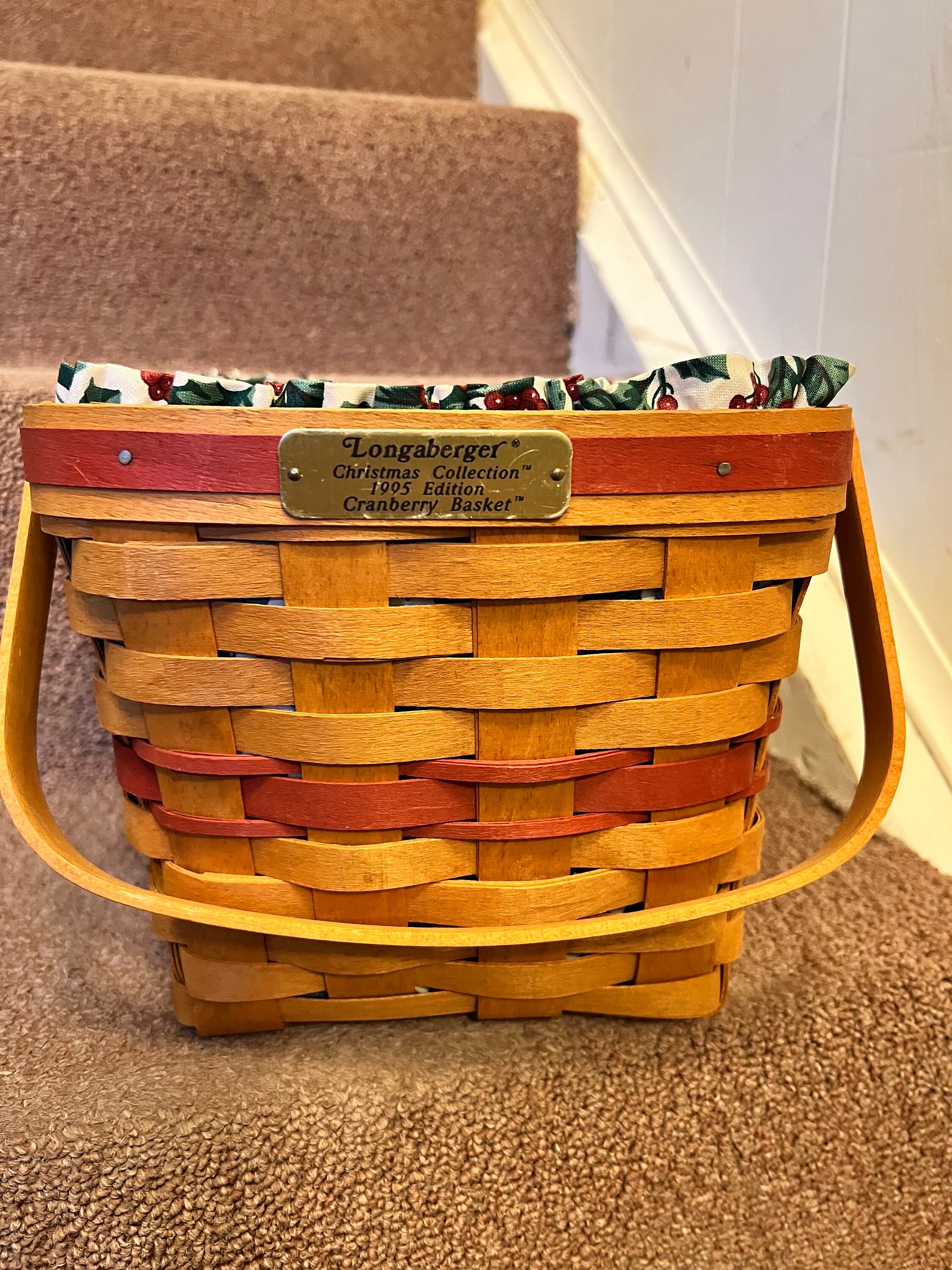 Longaberger 1995 Christmas Collection Cranberry Basket - Etsy