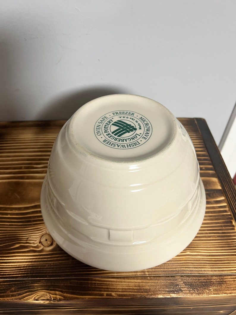 Longaberger 8 Inch Medium Mixing Bowl Etsy